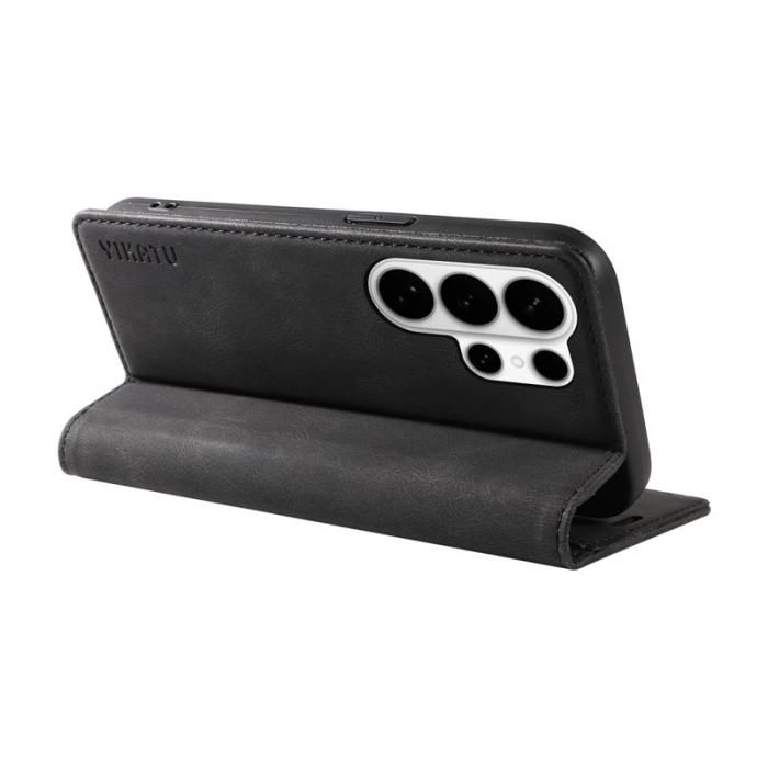 YIKATU - YIKATU Samsung Galaxy S26 Ultra Fodral Äkta Läder - Svart