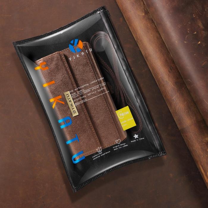 YIKATU - YIKATU Samsung Galaxy S26 Ultra Fodral Läder - Brun