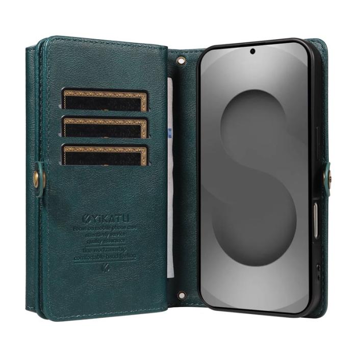 YIKATU - YIKATU Samsung Galaxy S26 Ultra Fodral Läder - Grön
