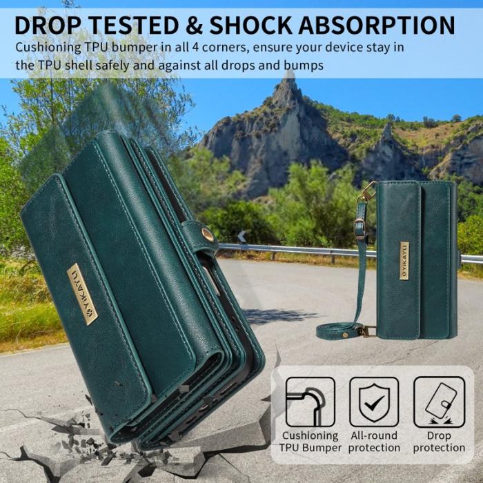 YIKATU - YIKATU Samsung Galaxy S26 Ultra Fodral Läder - Grön