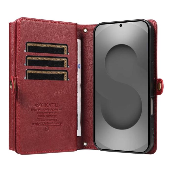 YIKATU - YIKATU Samsung Galaxy S26 Ultra Fodral Läder - Röd
