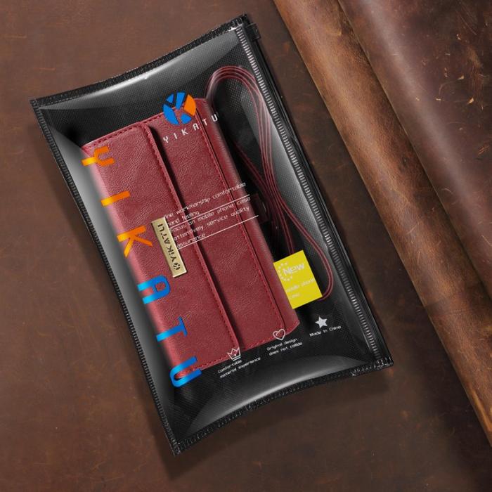 YIKATU - YIKATU Samsung Galaxy S26 Ultra Fodral Läder - Röd