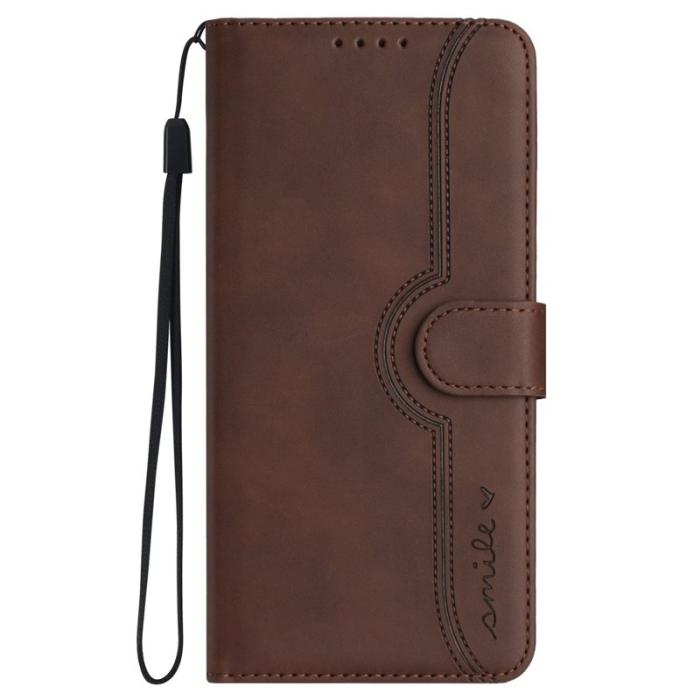 OEM - YX0030 Samsung Galaxy A55 5G Plånboksfodral Konstläder Skydd - Brun