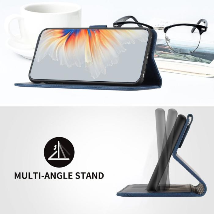 OEM - YX0030 Samsung Galaxy A55 5G Fodral PU Läder Skydd - Safir