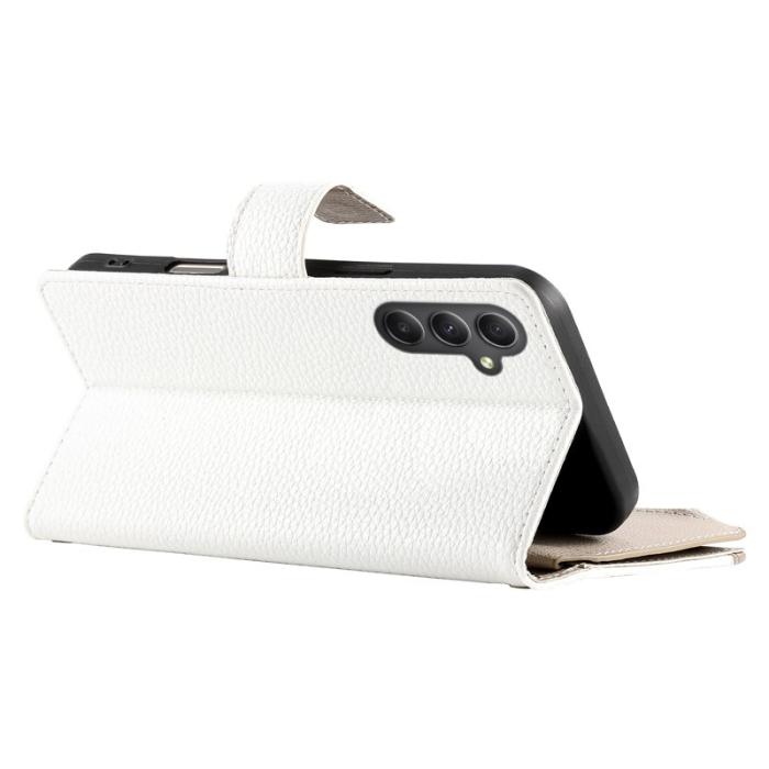 OEM - Zipper Samsung Galaxy A35 5G Fodral Konstläder - Vit