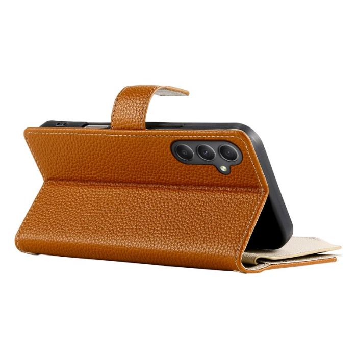 OEM - Zipper Wallet Samsung Galaxy A35 5G Fodral Konstläder - Brun