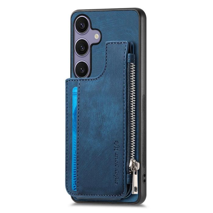 OEM - ZIZO Samsung Galaxy A55 5G Fodral Läder + Plast - Blå