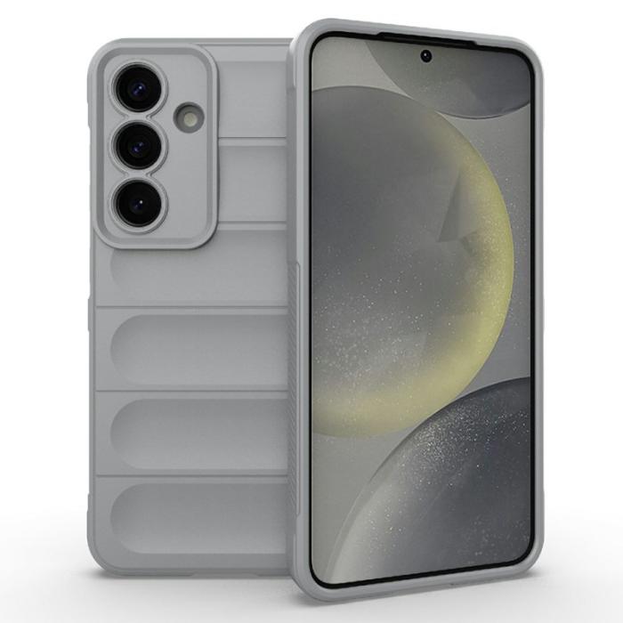 Amorus - AMORUS Samsung Galaxy A35 5G Skal Stöttålig Mjuk TPU - Ljusgrå