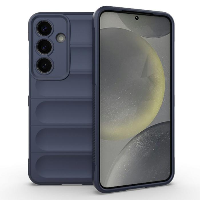 Amorus - AMORUS Samsung Galaxy A35 5G Skal Stöttålig Mjuk TPU - Mörkblå