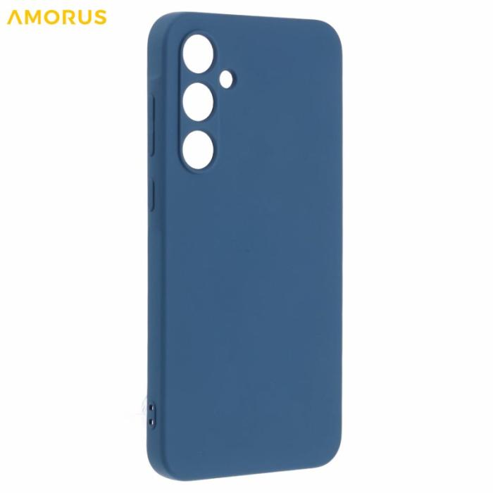 Amorus - AMORUS Samsung Galaxy A35 5G Skal TPU Fiber Stötbeständig - Safir