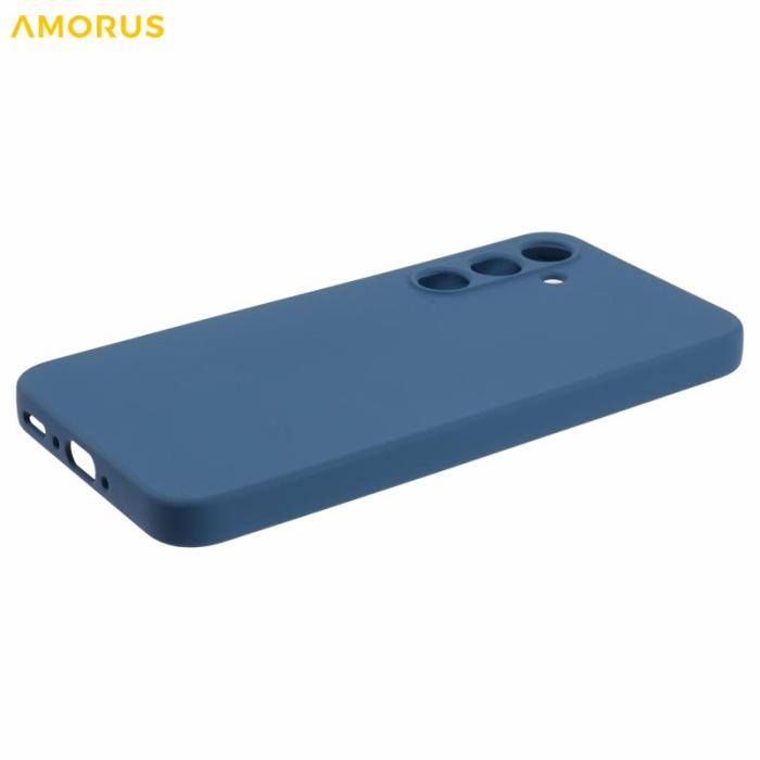 Amorus - AMORUS Samsung Galaxy A35 5G Skal TPU Fiber Stötbeständig - Safir