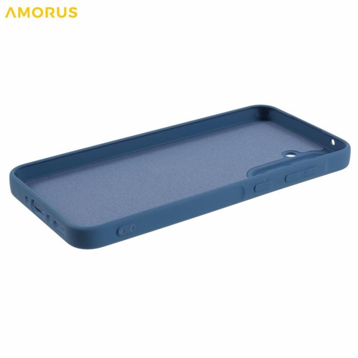 Amorus - AMORUS Samsung Galaxy A35 5G Skal TPU Fiber Stötbeständig - Safir