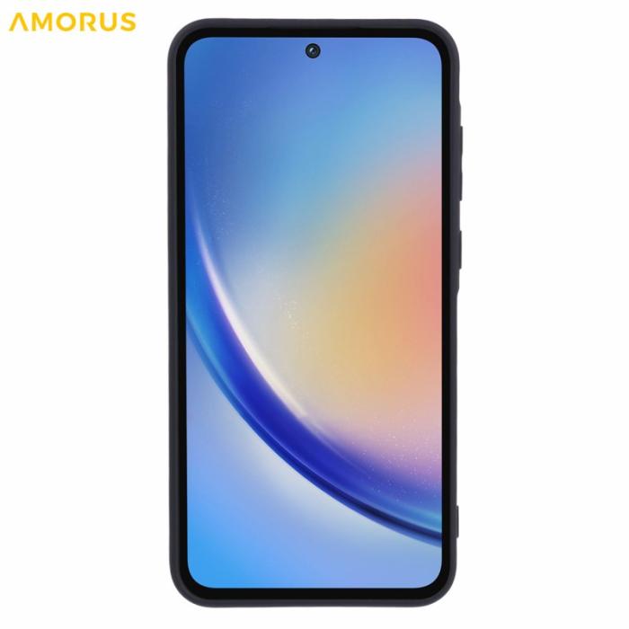 Amorus - AMORUS Samsung Galaxy A35 5G Skal TPU Stötabsorberande - Svart