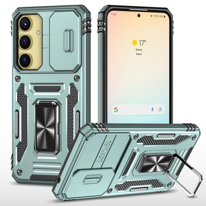 OEM - Armor Samsung Galaxy A35 5G / A55 5G Skal Plast Kickstand - Grön
