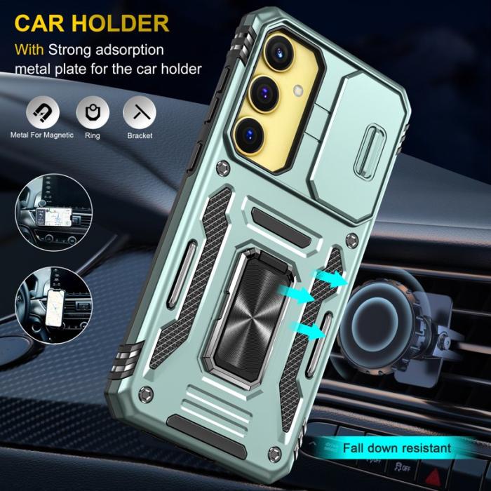 OEM - Armor Samsung Galaxy A35 5G / A55 5G Skal Plast Kickstand - Grön