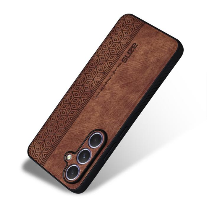 AZNS - AZNS Samsung Galaxy S26/S26 Pro Skal PU Läder Skydd - Brun