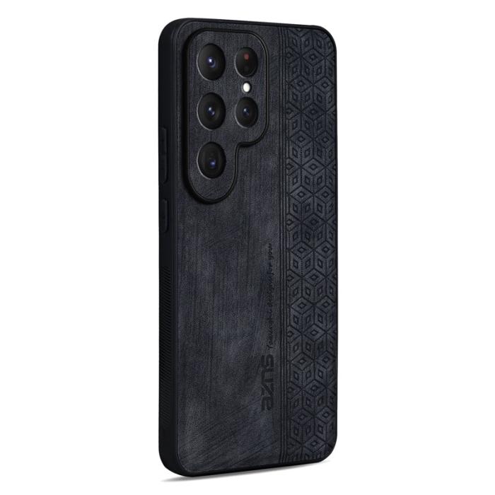 AZNS - AZNS Samsung Galaxy S26 Ultra Skal PU Läder Skydd - Svart