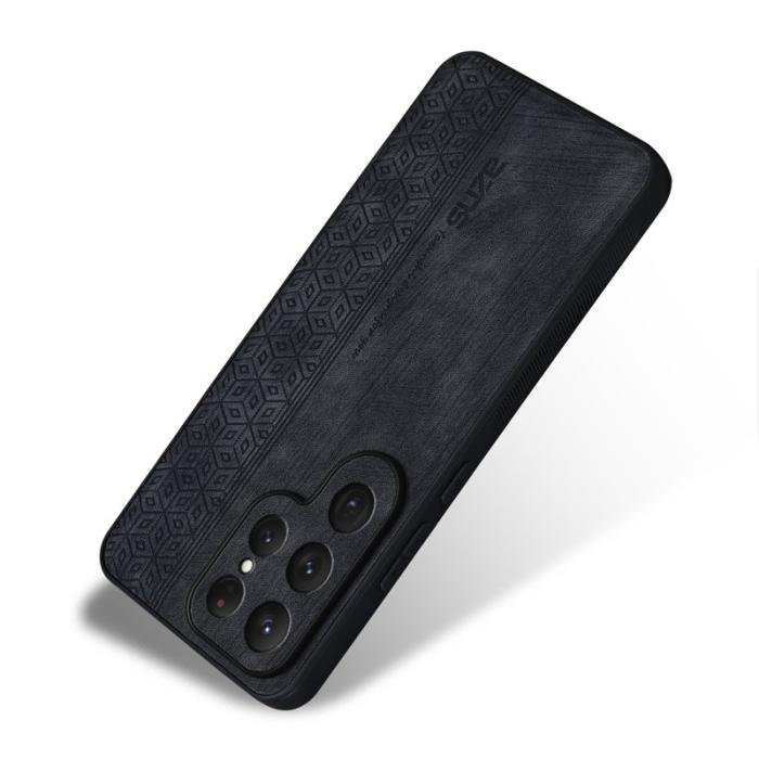 AZNS - AZNS Samsung Galaxy S26 Ultra Skal PU Läder Skydd - Svart