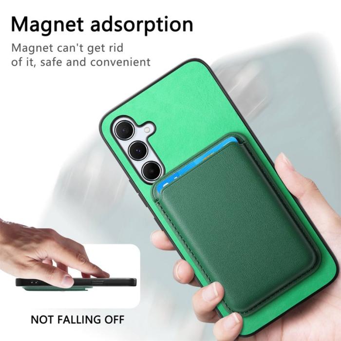 OEM - B2 Samsung Galaxy A35 5G Skal Plast Avtagbar Kortficka - Grön