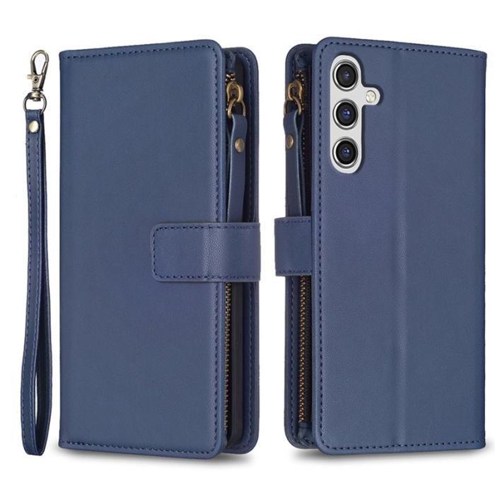 OEM - BF Style-19 Samsung Galaxy A35 5G Skal PU Läder - Blå