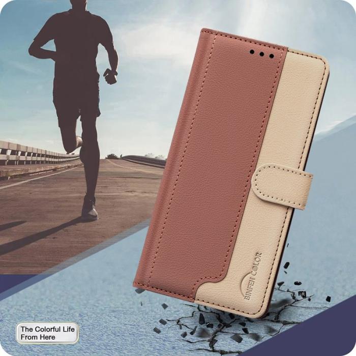 BINFEN COLOR - BINFEN Samsung Galaxy A35 5G Fodral RFID Skydd - Brun