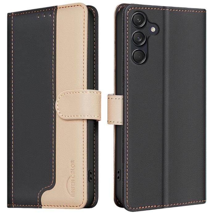 BINFEN COLOR - BINFEN Samsung Galaxy A35 5G Fodral RFID Skydd - Svart