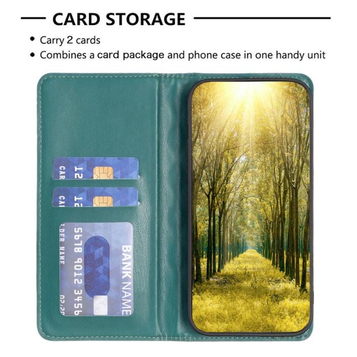 BINFEN COLOR - BINFEN Samsung Galaxy A35 5G Skal Ställfunktion - Grön