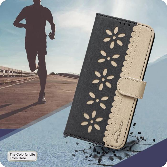 BINFEN COLOR - BINFEN Samsung Galaxy S26 Plus Fodral Äkta Läder RFID Skydd - Svart