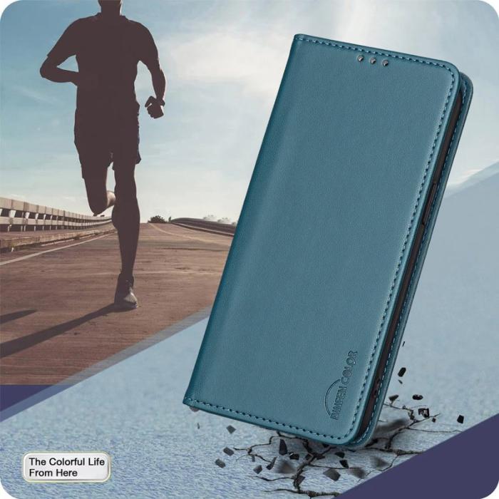 BINFEN COLOR - BINFEN Samsung Galaxy S26 Plus Skal Äkta Läder Ställfodral - Grön