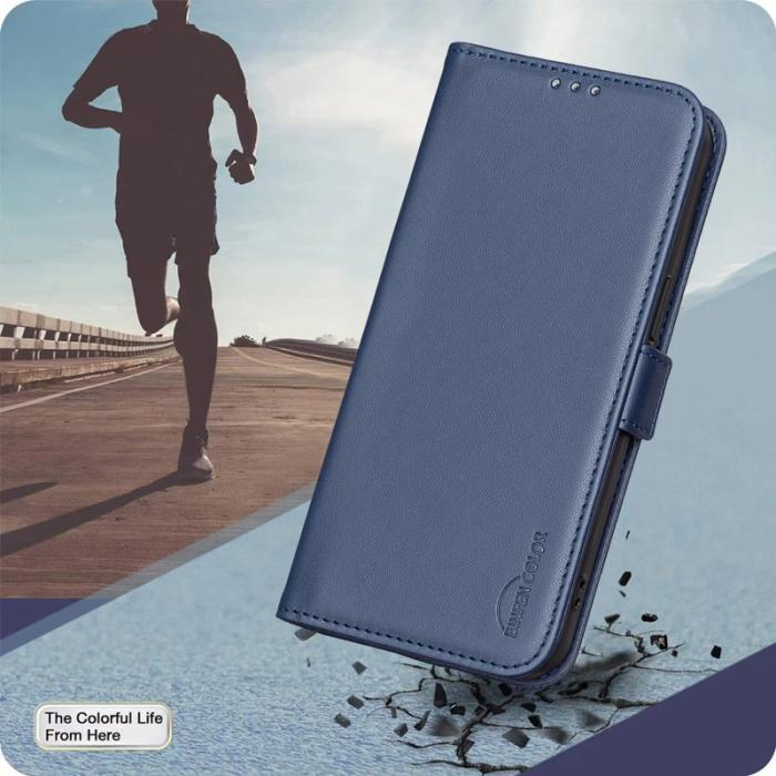 BINFEN COLOR - BINFEN Samsung Galaxy S26 Pro Fodral PU Läder Flip Folio - Blå