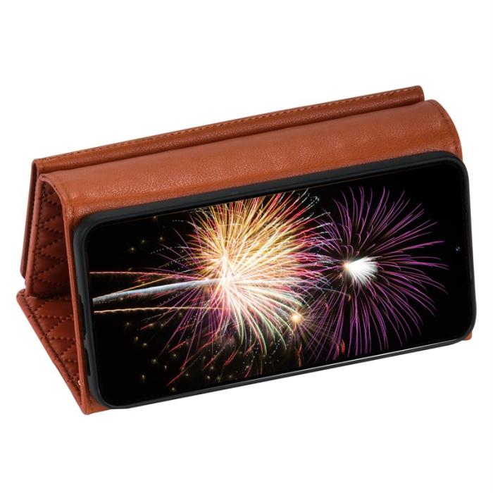 OEM - BKS Samsung Galaxy A35 5G Skal Äkta Läder - Brun