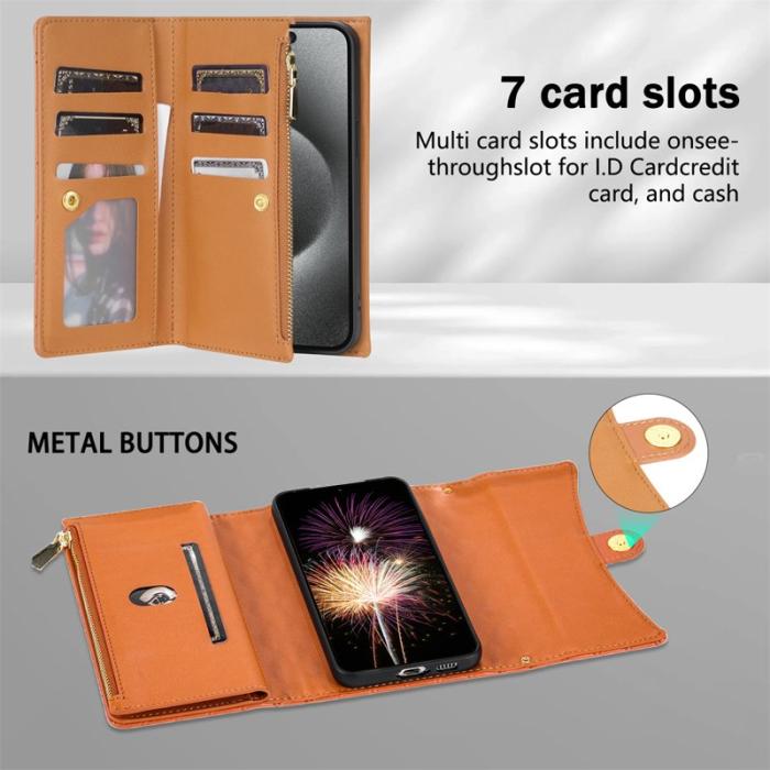 OEM - BKS Samsung Galaxy A35 5G Skal Äkta Läder - Brun