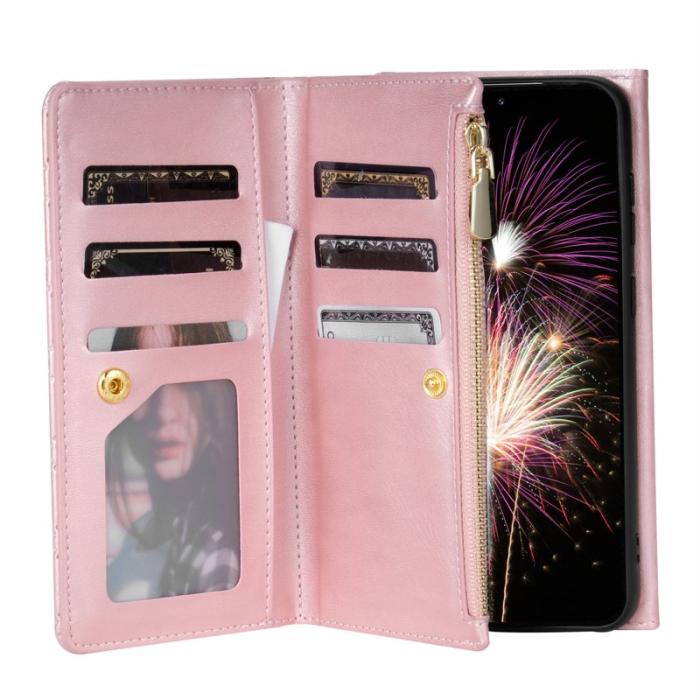 OEM - BKS Samsung Galaxy A35 5G Skal Äkta Läder - Roséguld