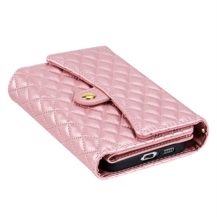 OEM - BKS Samsung Galaxy A35 5G Skal Äkta Läder - Roséguld