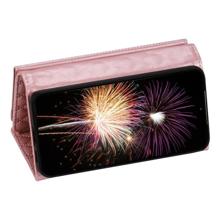 OEM - BKS Samsung Galaxy A35 5G Skal Äkta Läder - Roséguld