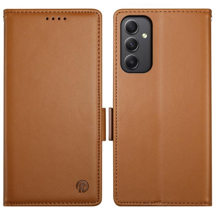 OEM - Samsung Galaxy A35 5G Skal Äkta Läder - Brun