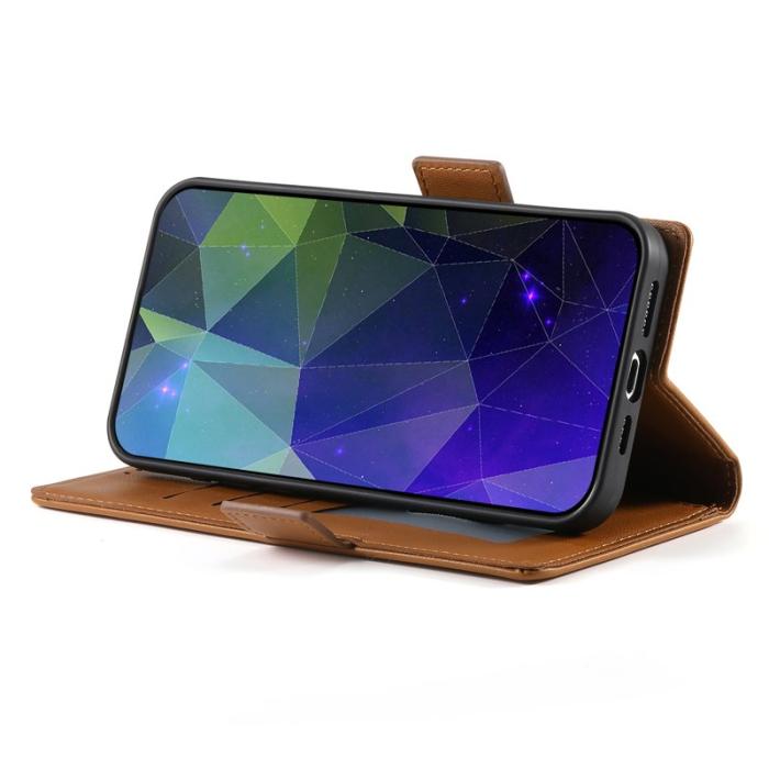 OEM - Samsung Galaxy A35 5G Skal Äkta Läder - Brun