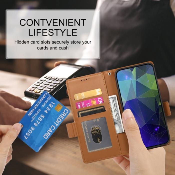 OEM - Samsung Galaxy A35 5G Skal Äkta Läder - Brun