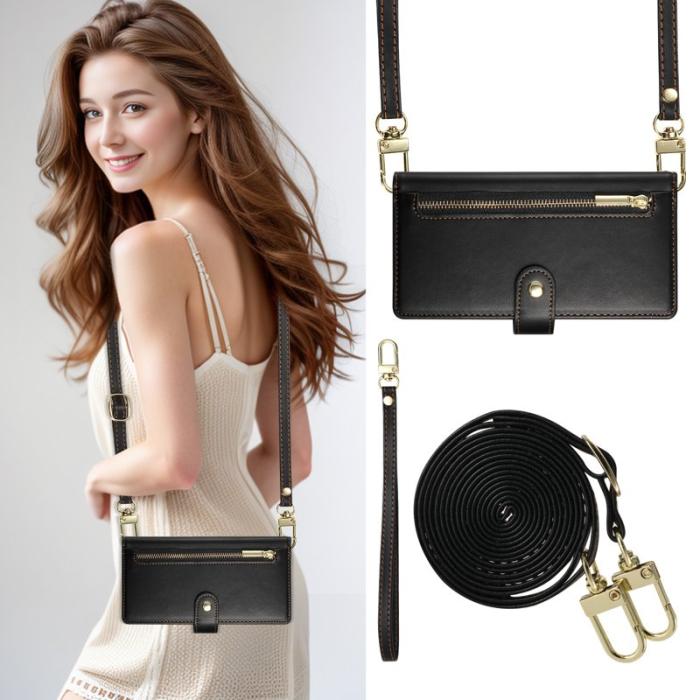 OEM - Samsung Galaxy A35 5G Skal PU Läder Fickfodral - Svart