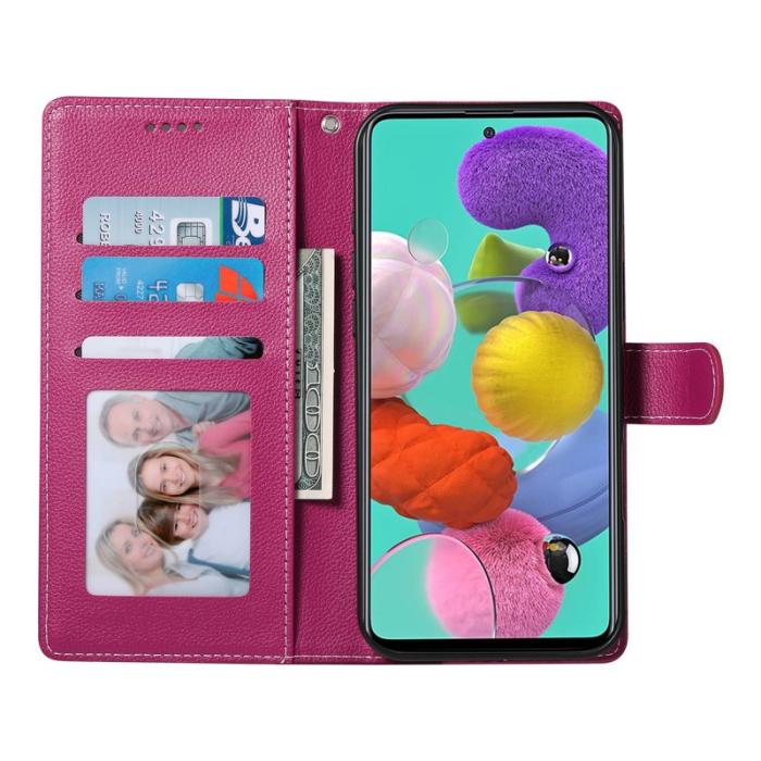 OEM - Samsung Galaxy A35 5G Fodral Äkta Läder Magnetisk - Rosa