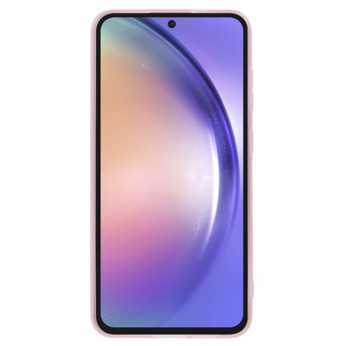 OEM - DKSM Samsung Galaxy A35 5G Skal TPU Electroplaterad - Transparent Rosa