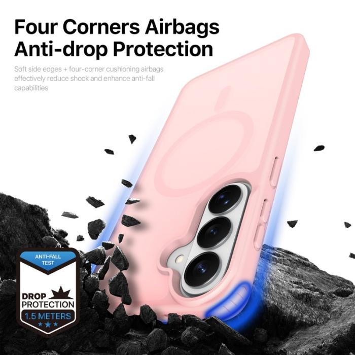 Dux Ducis - DUX DUCIS Samsung Galaxy S26 Plus Skal PC+TPU Yind Series - Ljusrosa