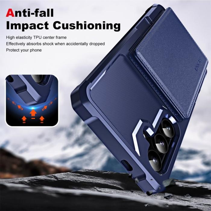 ENKAY - ENKAY Samsung Galaxy A35 5G Fodral PU Läder + TPU - Roséguld