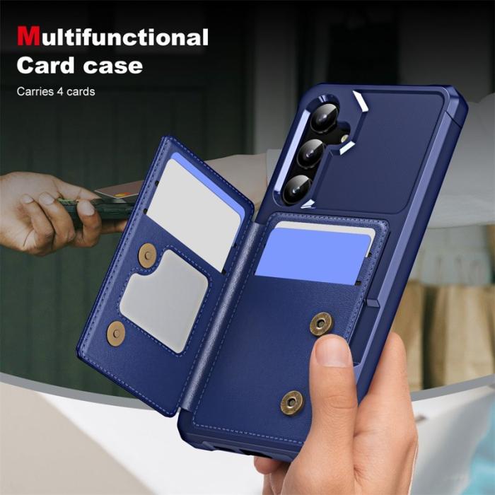 ENKAY - ENKAY Samsung Galaxy A35 5G Fodral PU Läder + TPU Skydd - Svart