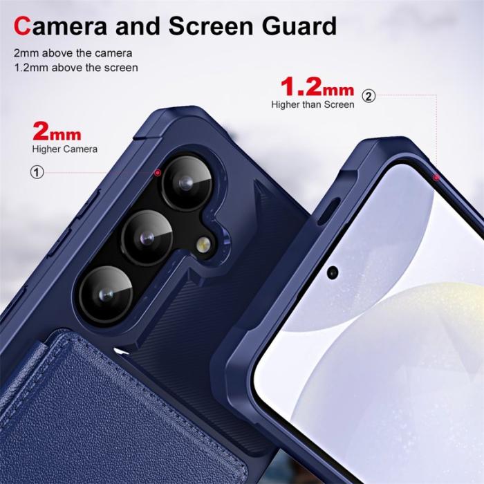 ENKAY - ENKAY Samsung Galaxy A35 5G Fodral PU Läder + TPU Skydd - Svart