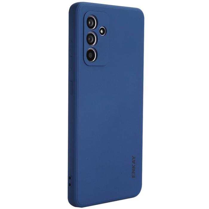 HAT PRINCE - ENKAY Samsung Galaxy A35 5G Skal Anti-Scratch Silikon - Mörkblå