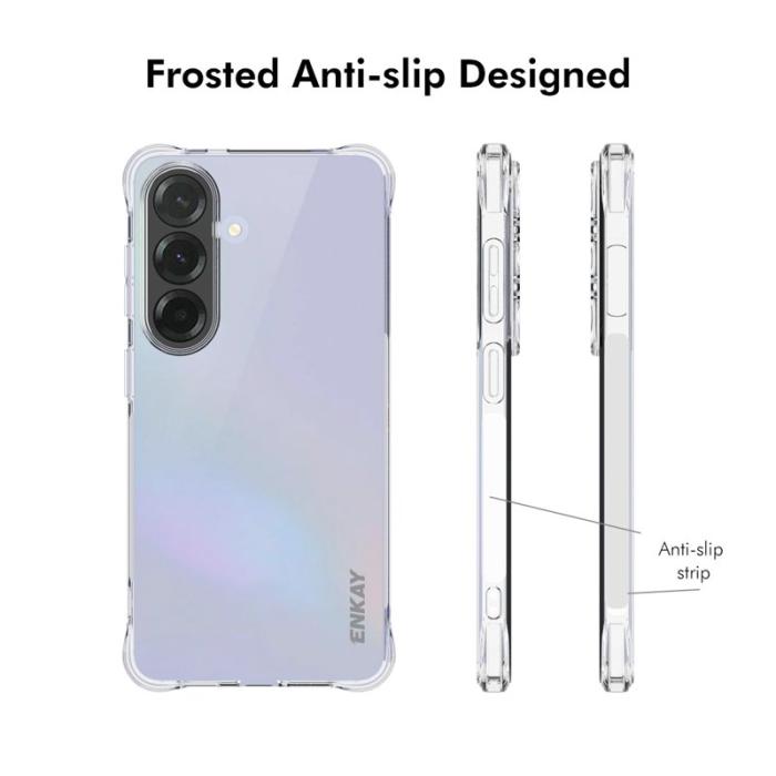 HAT PRINCE - ENKAY Samsung Galaxy S26 Plus Skal TPU Stöttålig Antiglid - Transparent