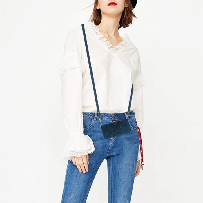 OEM - Samsung Galaxy A35 5G Skal Konstläder Solros Ställ - Mörkblå