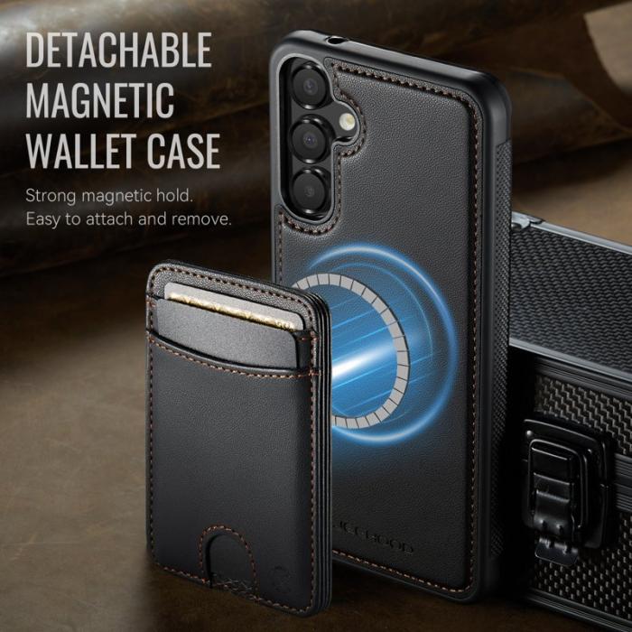 JEEHOOD - JEEHOOD Samsung Galaxy A35 5G Fodral KonstLäder - Svart