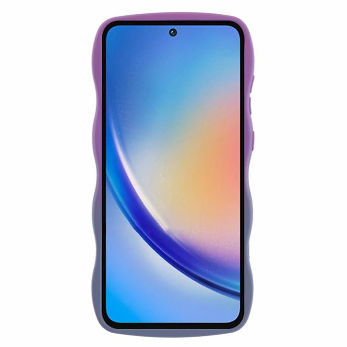 OEM - JTW Samsung Galaxy A35 5G Skal TPU Gradient Färg - Lila+Lavendel Grå